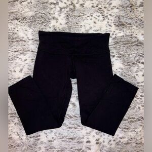 Lululemon Black Wunder Under Crop Leggings